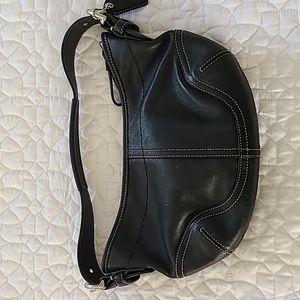 Coach Mini Black Leather Handbag